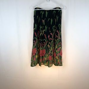 JM Collection Rhinestone Sheer Overlay Top